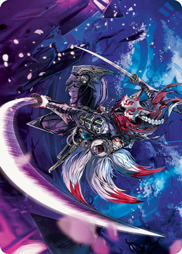 Blade-Blizzard Kitsune Art Card [Kamigawa: Neon Dynasty Art Series] | Shuffle n Cut Hobbies & Games