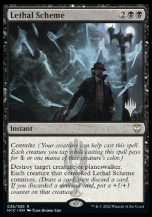 Lethal Scheme (Promo Pack) [Streets of New Capenna Commander Promos] | Shuffle n Cut Hobbies & Games