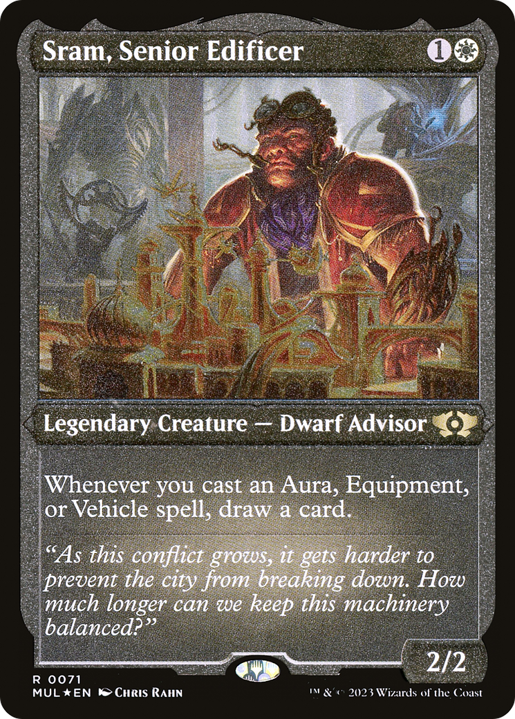 Sram, Senior Edificer (Foil Etched) [Multiverse Legends] | Shuffle n Cut Hobbies & Games