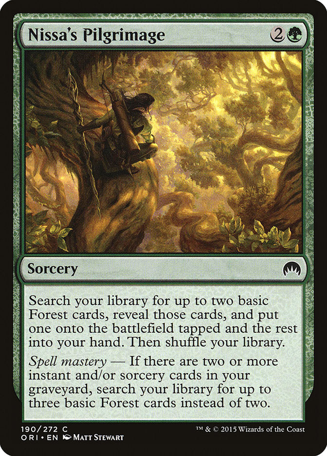 Nissa's Pilgrimage [Magic Origins] | Shuffle n Cut Hobbies & Games