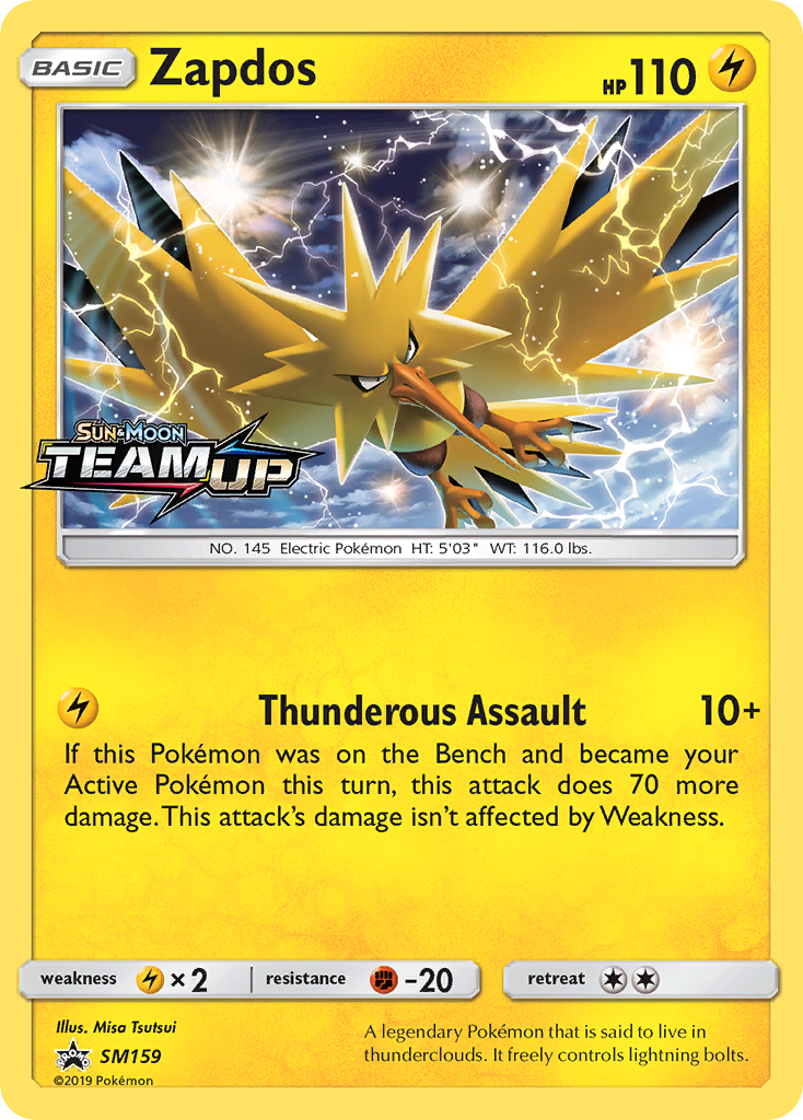 Zapdos (SM159) [Sun & Moon: Black Star Promos] | Shuffle n Cut Hobbies & Games