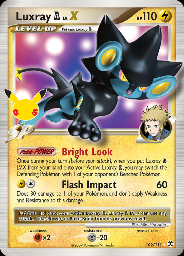 Luxray GL LV.X (109/111) [Celebrations: 25th Anniversary - Classic Collection] | Shuffle n Cut Hobbies & Games