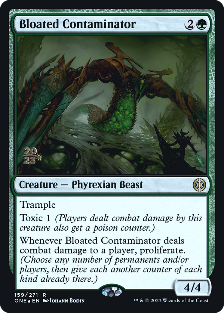 Bloated Contaminator [Phyrexia: All Will Be One Prerelease Promos] | Shuffle n Cut Hobbies & Games
