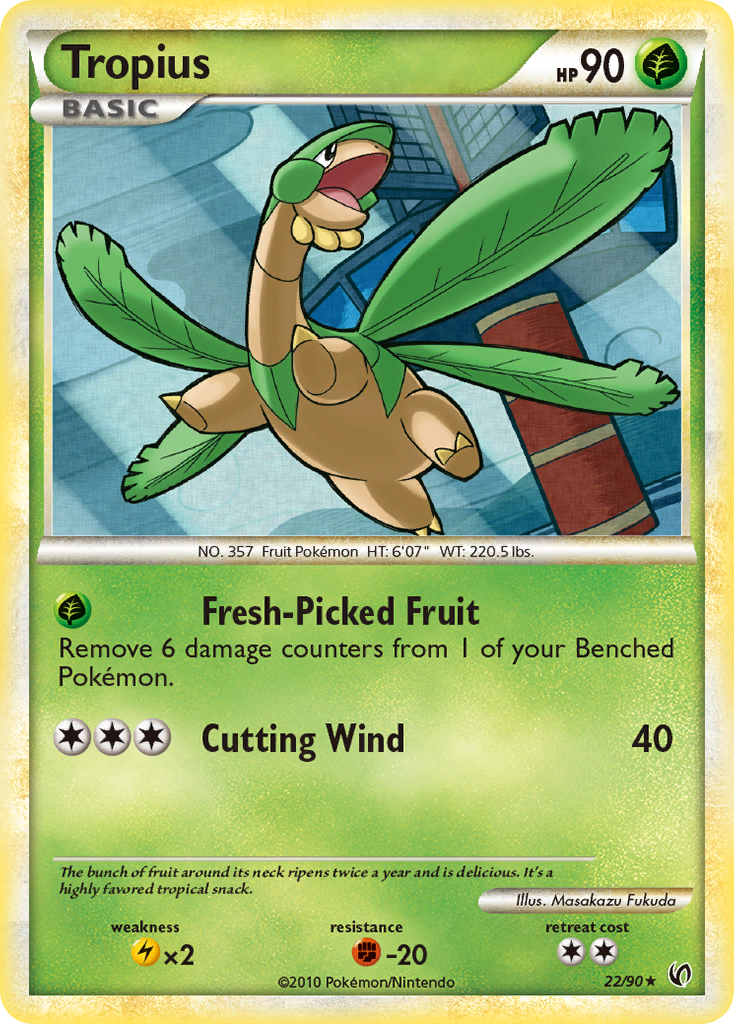 Tropius (22/90) [HeartGold & SoulSilver: Undaunted] | Shuffle n Cut Hobbies & Games