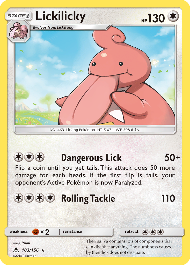 Lickilicky (103/156) [Sun & Moon: Ultra Prism] | Shuffle n Cut Hobbies & Games