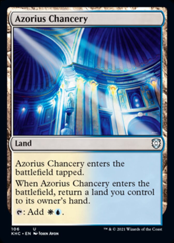 Azorius Chancery [Kaldheim Commander] | Shuffle n Cut Hobbies & Games