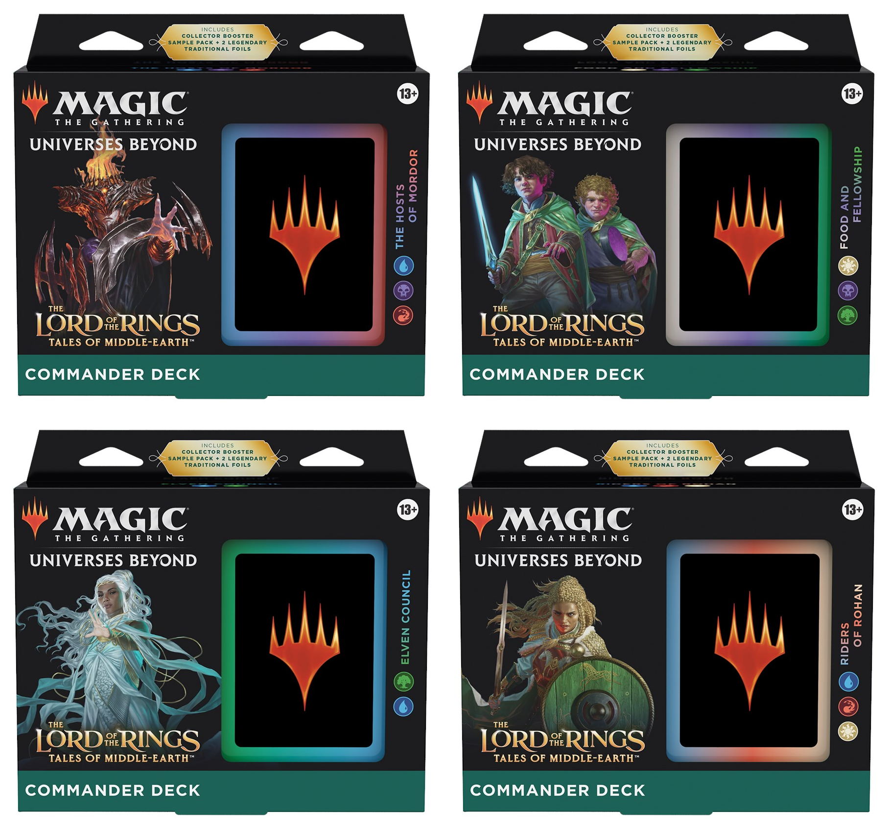 The Lord of the Rings: Tales of Middle-earth - Commander Deck Display | Shuffle n Cut Hobbies & Games