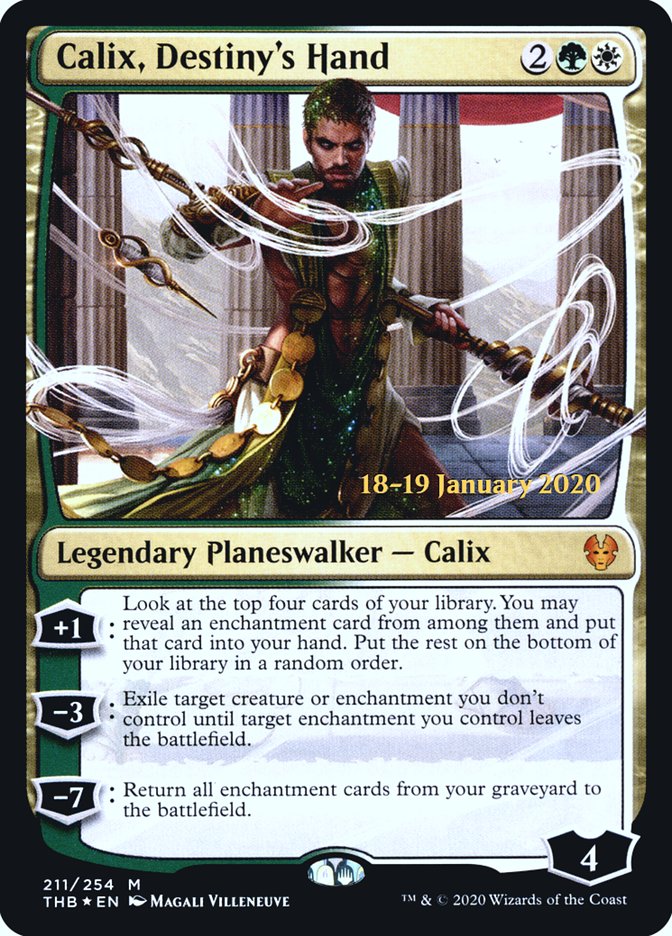 Calix, Destiny's Hand [Theros Beyond Death Prerelease Promos] | Shuffle n Cut Hobbies & Games