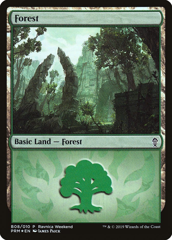 Forest (B08) [Ravnica Allegiance Guild Kit] | Shuffle n Cut Hobbies & Games