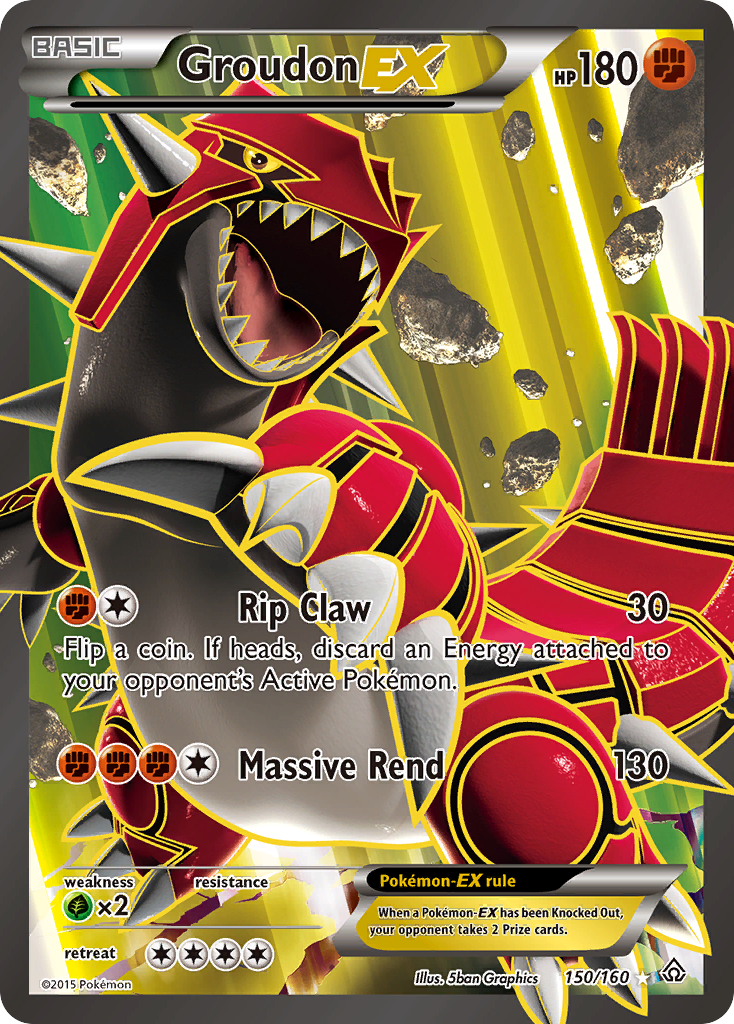 Groudon EX (150/160) [XY: Primal Clash] | Shuffle n Cut Hobbies & Games