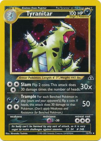 Tyranitar (12/75) [Neo Discovery Unlimited] | Shuffle n Cut Hobbies & Games