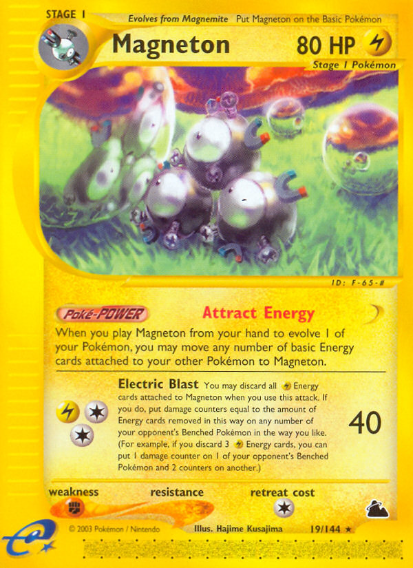 Magneton (19/144) [Skyridge] | Shuffle n Cut Hobbies & Games