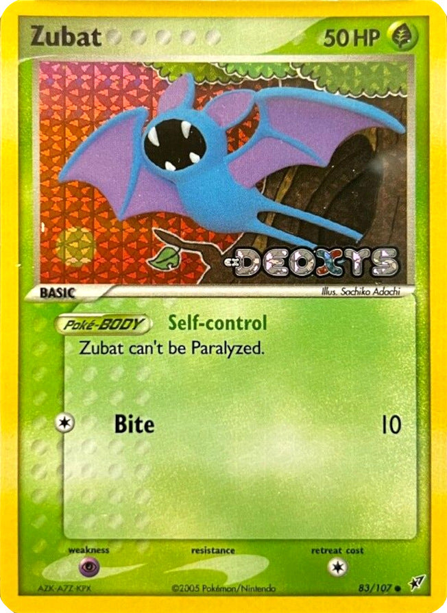 Zubat (83/107) (Stamped) [EX: Deoxys] | Shuffle n Cut Hobbies & Games