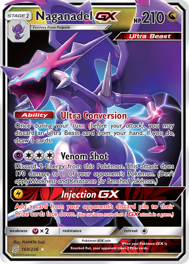 Naganadel GX (160/236) [Sun & Moon: Unified Minds] | Shuffle n Cut Hobbies & Games