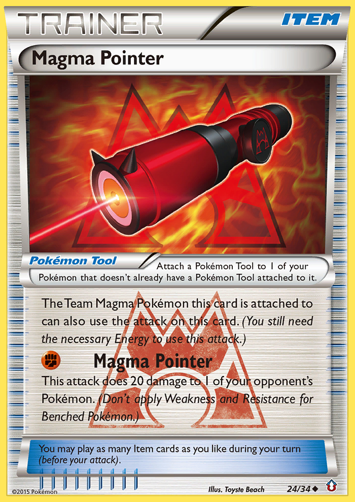 Magma Pointer (24/34) [XY: Double Crisis] | Shuffle n Cut Hobbies & Games