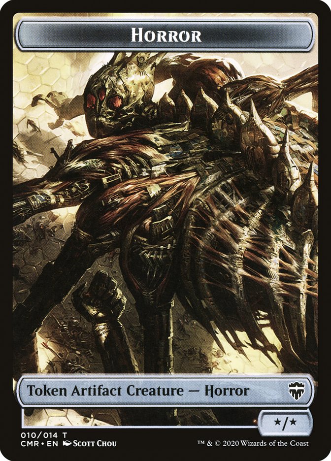 Horror // Thrull Double-Sided Token [Commander Legends Tokens] | Shuffle n Cut Hobbies & Games