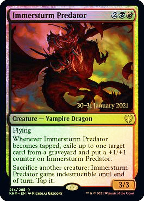 Immersturm Predator [Kaldheim Prerelease Promos] | Shuffle n Cut Hobbies & Games