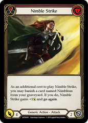 Nimble Strike (Red) [WTR185-C] Alpha Print Rainbow Foil | Shuffle n Cut Hobbies & Games