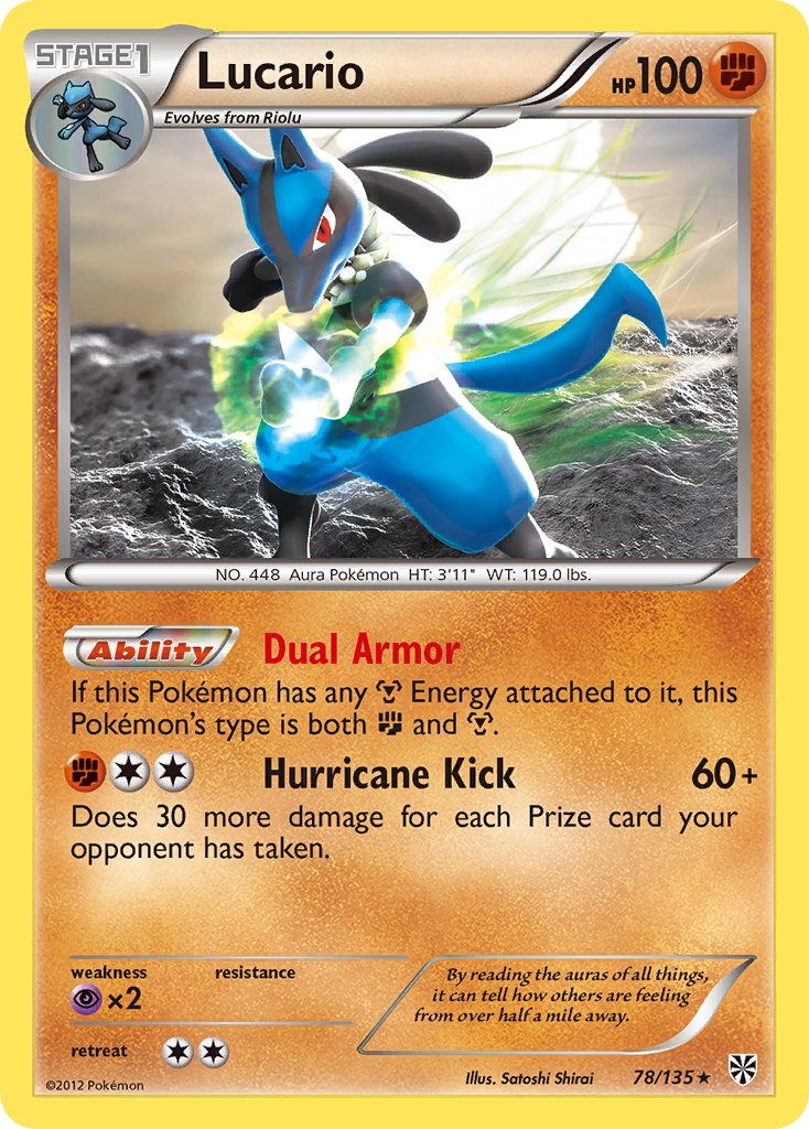 Lucario (78/135) [Black & White: Plasma Storm] | Shuffle n Cut Hobbies & Games