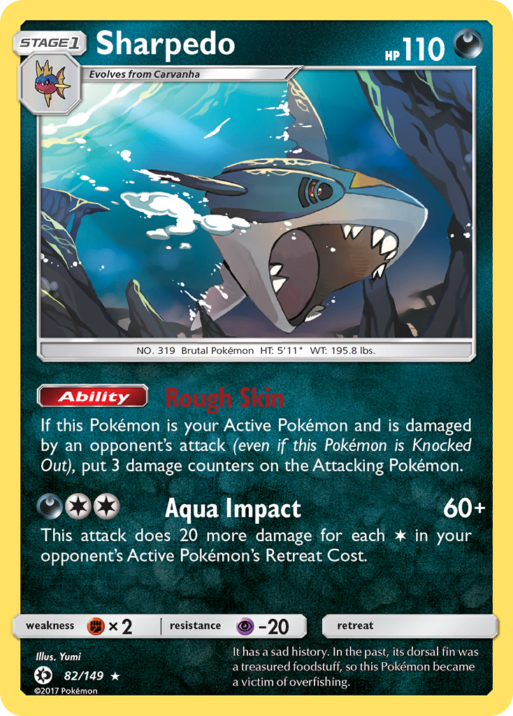 Sharpedo (82/149) [Sun & Moon: Base Set] | Shuffle n Cut Hobbies & Games