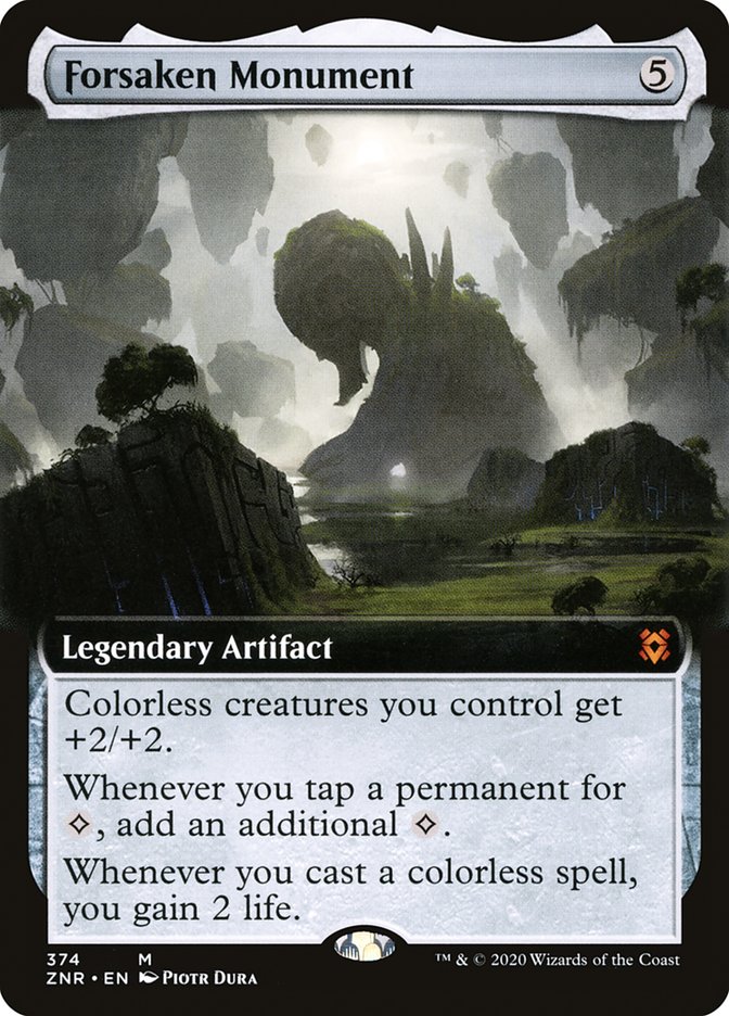 Forsaken Monument (Extended Art) [Zendikar Rising] | Shuffle n Cut Hobbies & Games