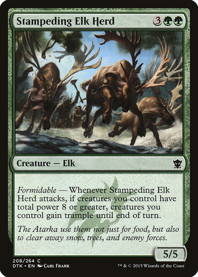 Stampeding Elk Herd [Dragons of Tarkir] | Shuffle n Cut Hobbies & Games