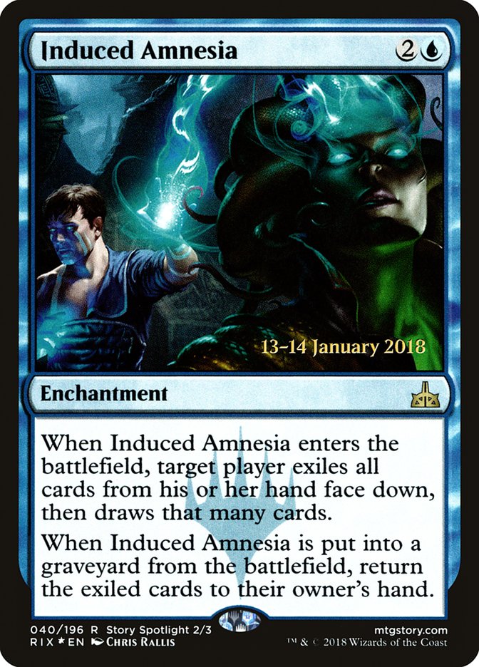 Induced Amnesia [Rivals of Ixalan Prerelease Promos] | Shuffle n Cut Hobbies & Games