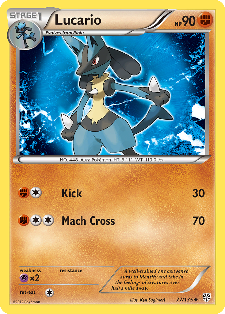 Lucario (77/135) [Black & White: Plasma Storm] | Shuffle n Cut Hobbies & Games