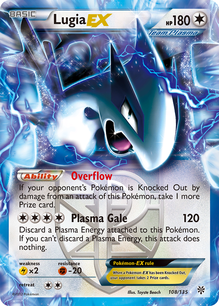 Lugia EX (108/135) [Black & White: Plasma Storm] | Shuffle n Cut Hobbies & Games