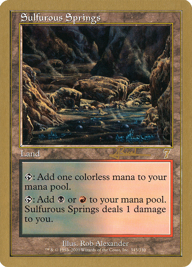 Sulfurous Springs (Antoine Ruel) [World Championship Decks 2001] | Shuffle n Cut Hobbies & Games