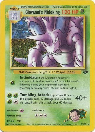 Giovanni's Nidoking (7/132) [Gym Challenge Unlimited] | Shuffle n Cut Hobbies & Games