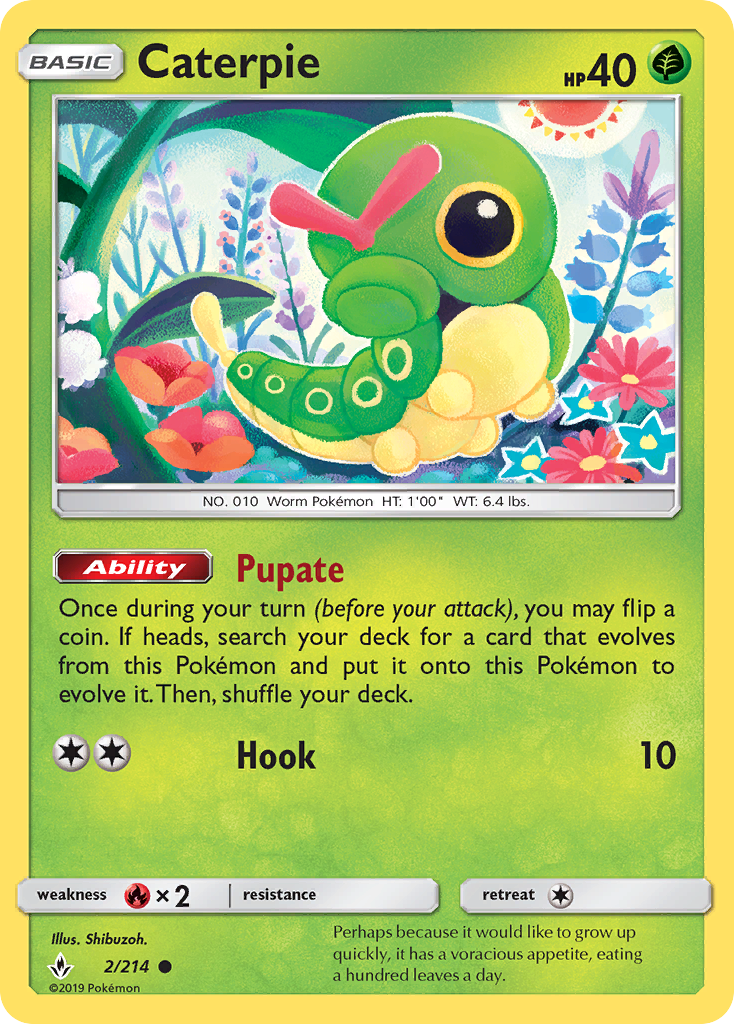 Caterpie (2/214) [Sun & Moon: Unbroken Bonds] | Shuffle n Cut Hobbies & Games