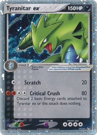 Tyranitar ex (17/17) (Holo) [POP Series 1] | Shuffle n Cut Hobbies & Games