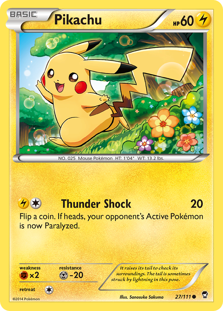 Pikachu (27/111) [XY: Furious Fists] | Shuffle n Cut Hobbies & Games