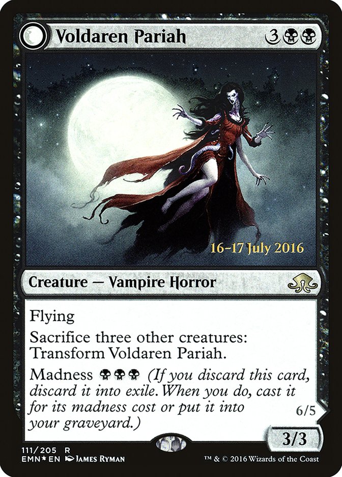 Voldaren Pariah // Abolisher of Bloodlines [Eldritch Moon Prerelease Promos] | Shuffle n Cut Hobbies & Games