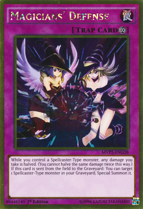 Magicians' Defense [MVP1-ENG28] Gold Rare | Shuffle n Cut Hobbies & Games