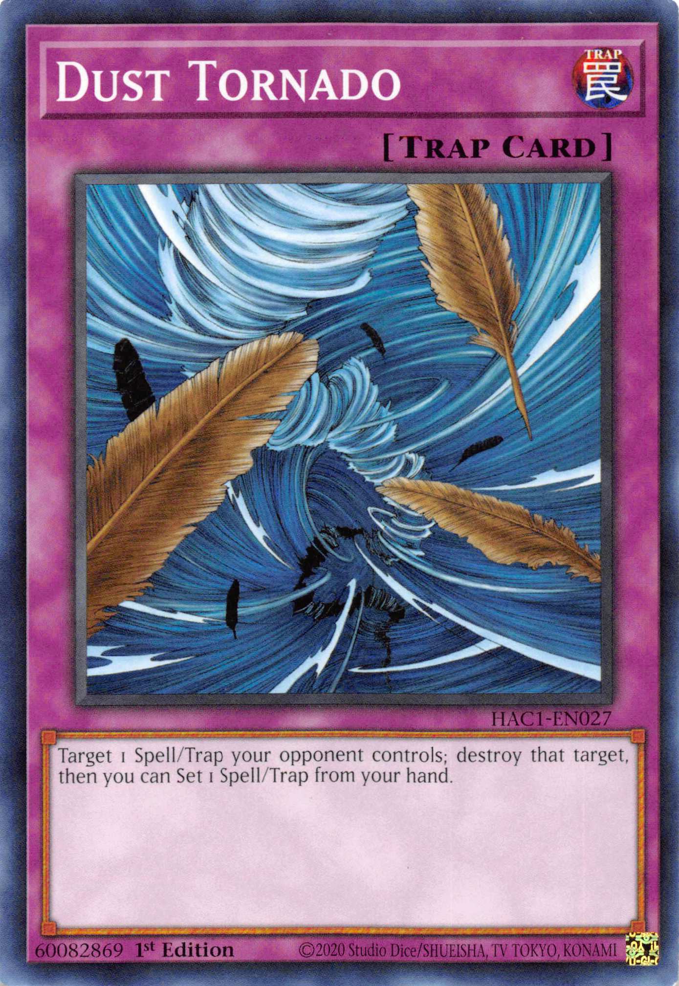 Dust Tornado (Duel Terminal) [HAC1-EN027] Parallel Rare | Shuffle n Cut Hobbies & Games