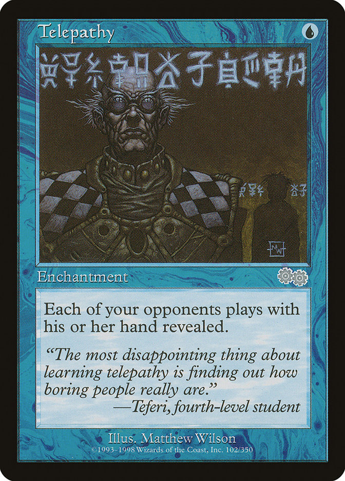 Telepathy [Urza's Saga] | Shuffle n Cut Hobbies & Games