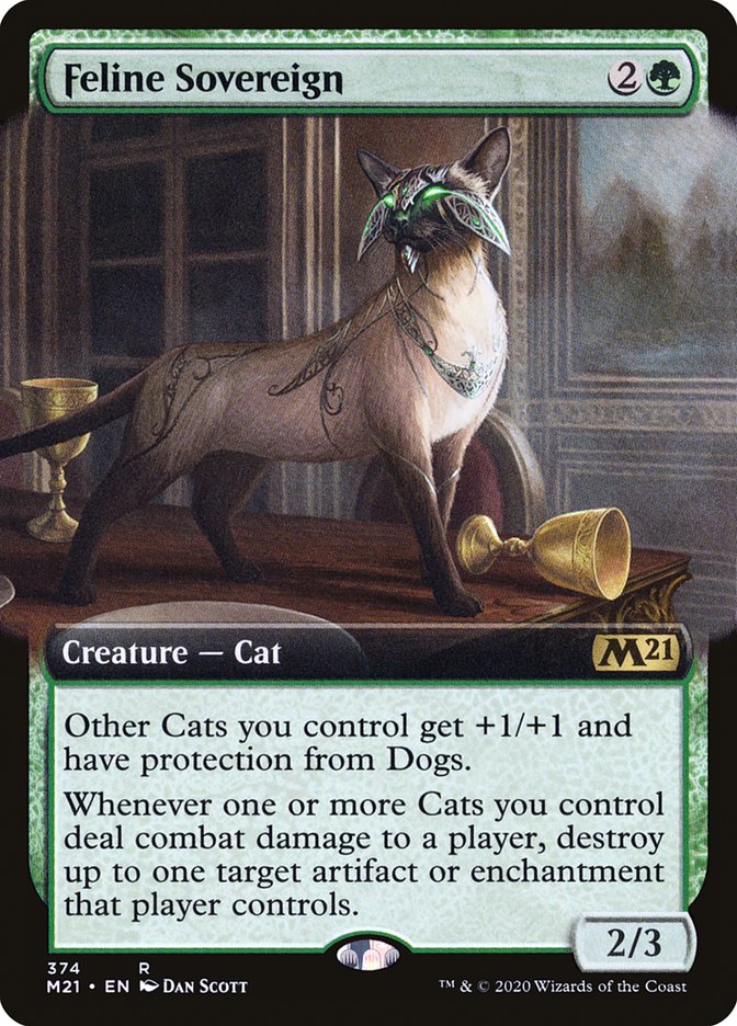 Feline Sovereign (Extended Art) [Core Set 2021] | Shuffle n Cut Hobbies & Games