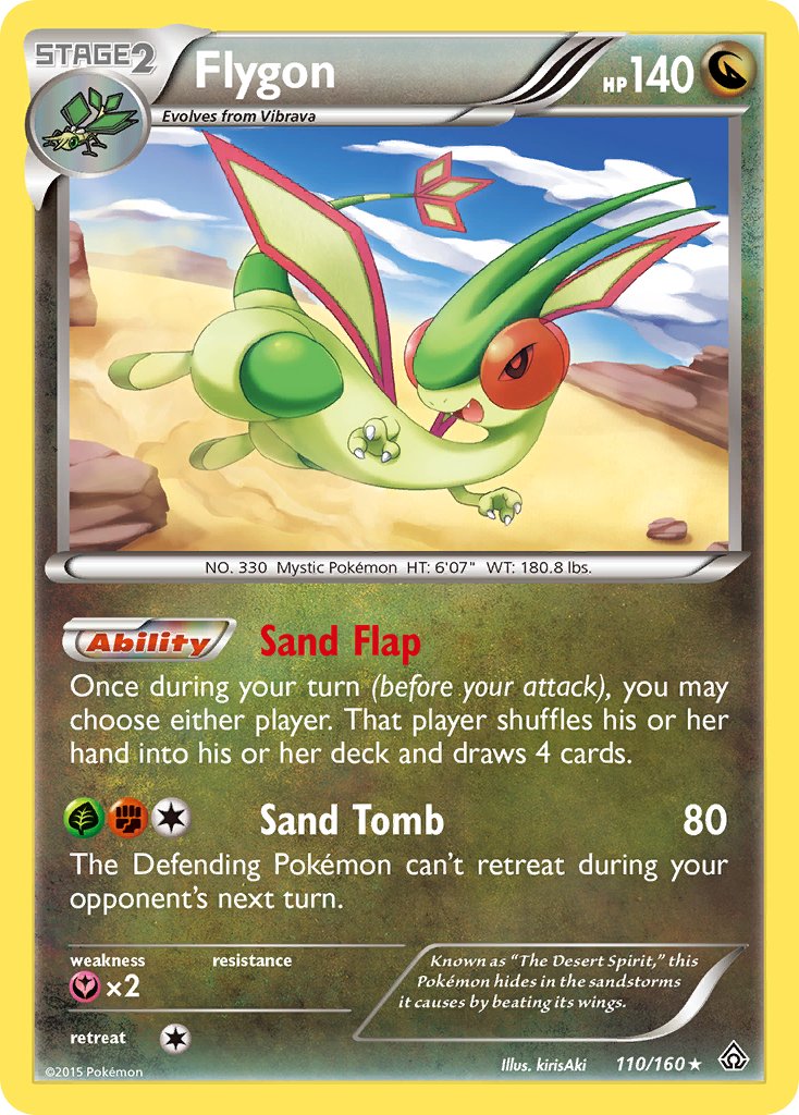 Flygon (110/160) (Cosmos Holo) (Blister Exclusive) [XY: Primal Clash] | Shuffle n Cut Hobbies & Games