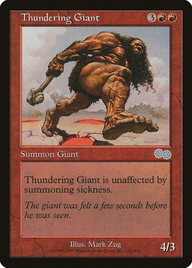 Thundering Giant [Urza's Saga] | Shuffle n Cut Hobbies & Games