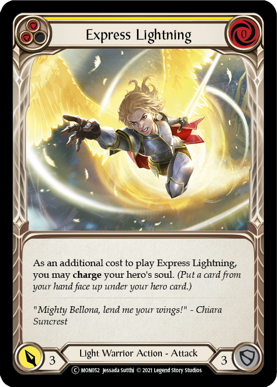 Express Lightning (Yellow) [U-MON052] Unlimited Edition Normal | Shuffle n Cut Hobbies & Games