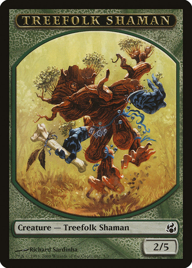 Treefolk Shaman Token [Morningtide Tokens] | Shuffle n Cut Hobbies & Games