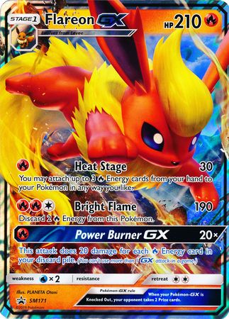 Flareon GX (SM171) (Jumbo Card) [Sun & Moon: Black Star Promos] | Shuffle n Cut Hobbies & Games