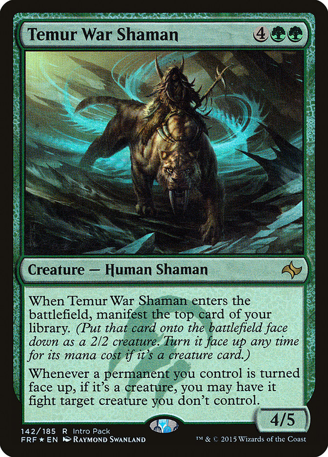 Temur War Shaman (Intro Pack) [Fate Reforged Promos] | Shuffle n Cut Hobbies & Games