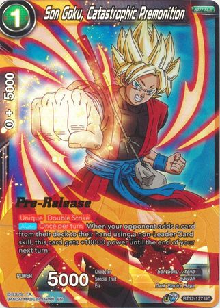 Son Goku, Catastrophic Premonition (BT12-127) [Vicious Rejuvenation Prerelease Promos] | Shuffle n Cut Hobbies & Games