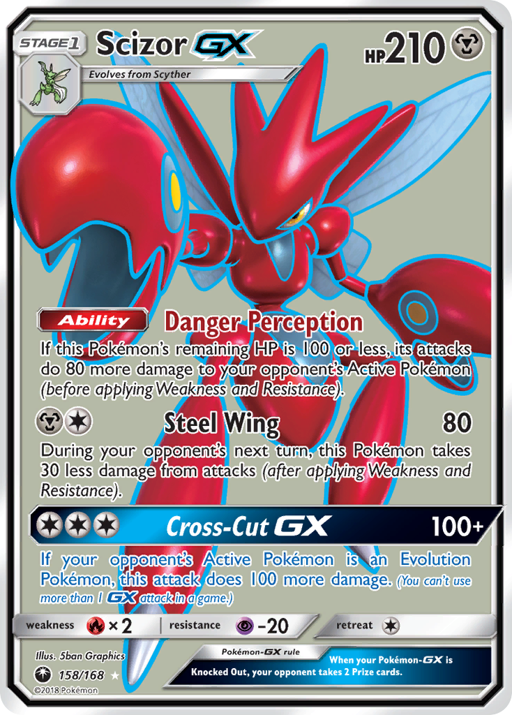 Scizor GX (158/168) [Sun & Moon: Celestial Storm] | Shuffle n Cut Hobbies & Games