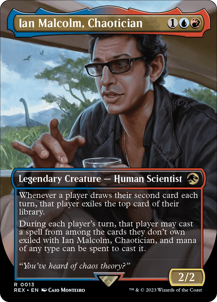 Ian Malcolm, Chaotician (Borderless) [Jurassic World Collection] | Shuffle n Cut Hobbies & Games