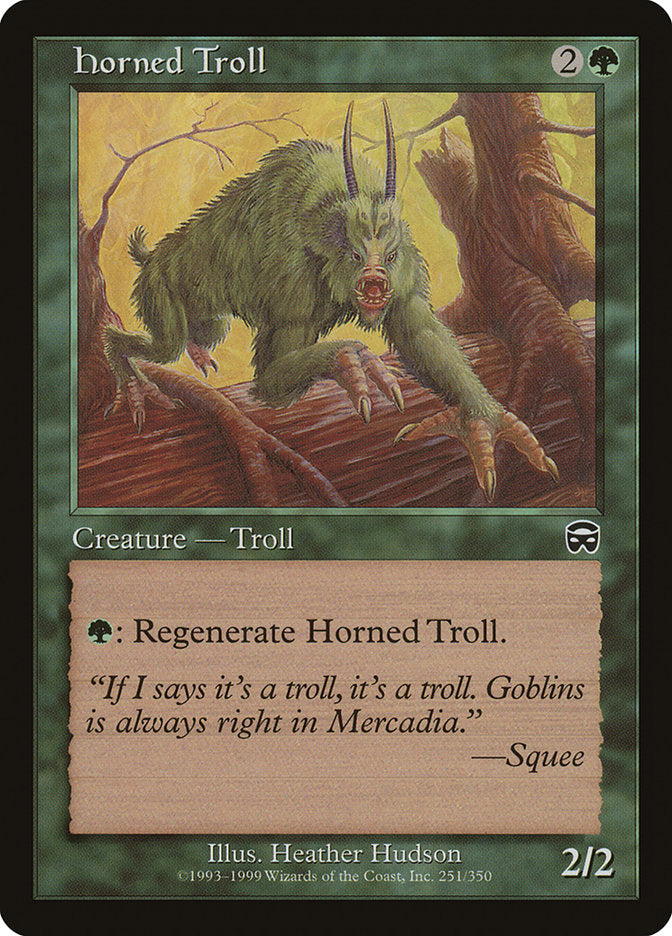 Horned Troll [Mercadian Masques] | Shuffle n Cut Hobbies & Games