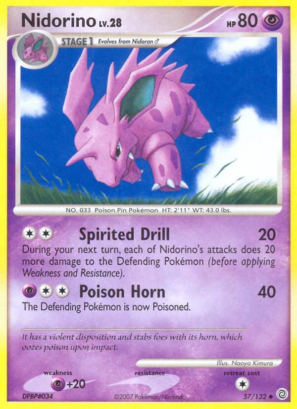 Nidorino (57/132) [Diamond & Pearl: Secret Wonders] | Shuffle n Cut Hobbies & Games